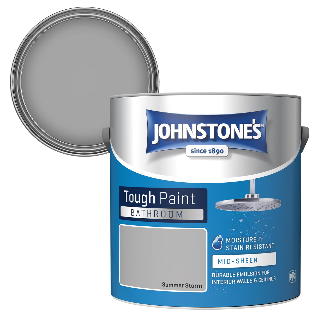 Johnstone's - Bathroom Wall & Ceiling Paint - Seashell - 2.5L