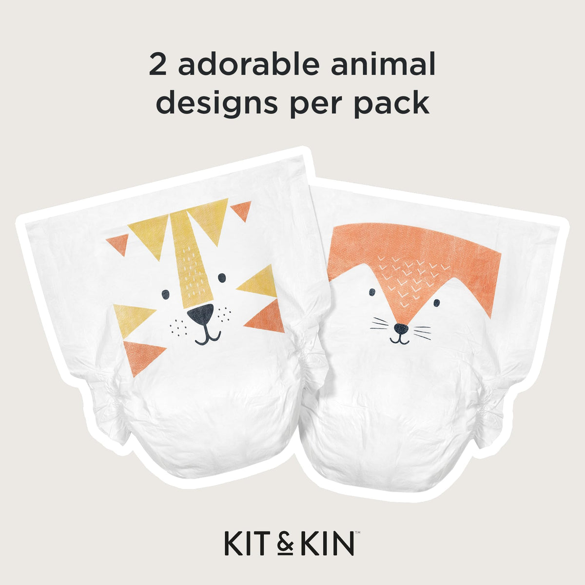 Kit & Kin Premium Baby Nappies Size 4 | 9-14 kgs / 20-31 lbs | Pack of 256 Nappies | Plant-Based Materials On Baby's Skin | Hypoallergenic | Superior up to 12 Hour Leak Protection
