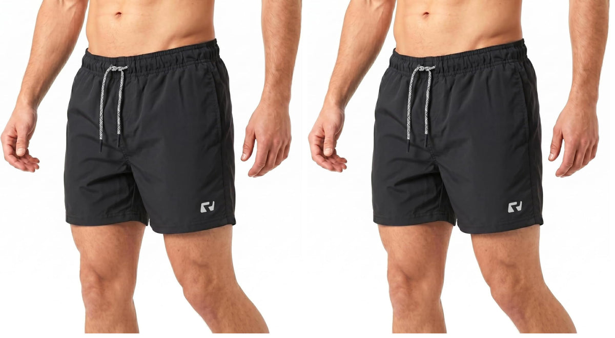 RIPT Men’s Quick Dry Swim Shorts Mesh Lining Drawstring UV 50 Beach Trunks