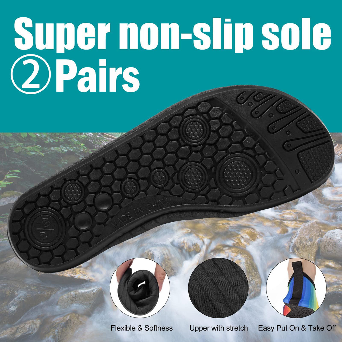 Steppli Water Shoes Swim Aqua Shoes for Men Women