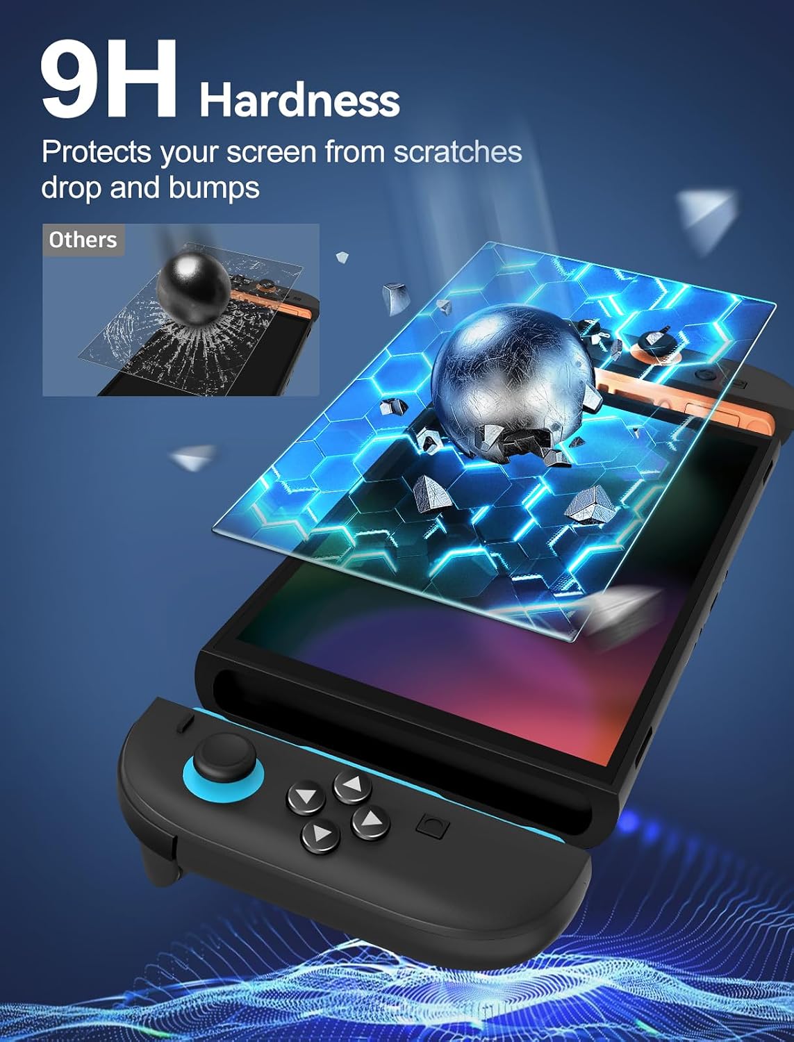 ivoler [4-Pack for Switch 2 Screen Protector with Alignment Frame Tool, 30-second installation- Bubble-Free Application - 9H Hardness -Tempered Glass Protection Film for Nintendo Switch 2 Model 2025