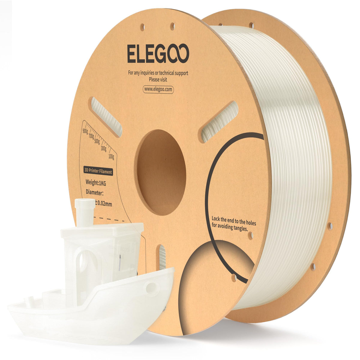 ELEGOO PLA Filament 1.75mm Black 1KG, 3D Filament Dimensional Accuracy +/- 0.02mm, 1kg Cardboard Spool(2.2lbs) 3D Printing Filament Fits for Most FDM 3D Printers