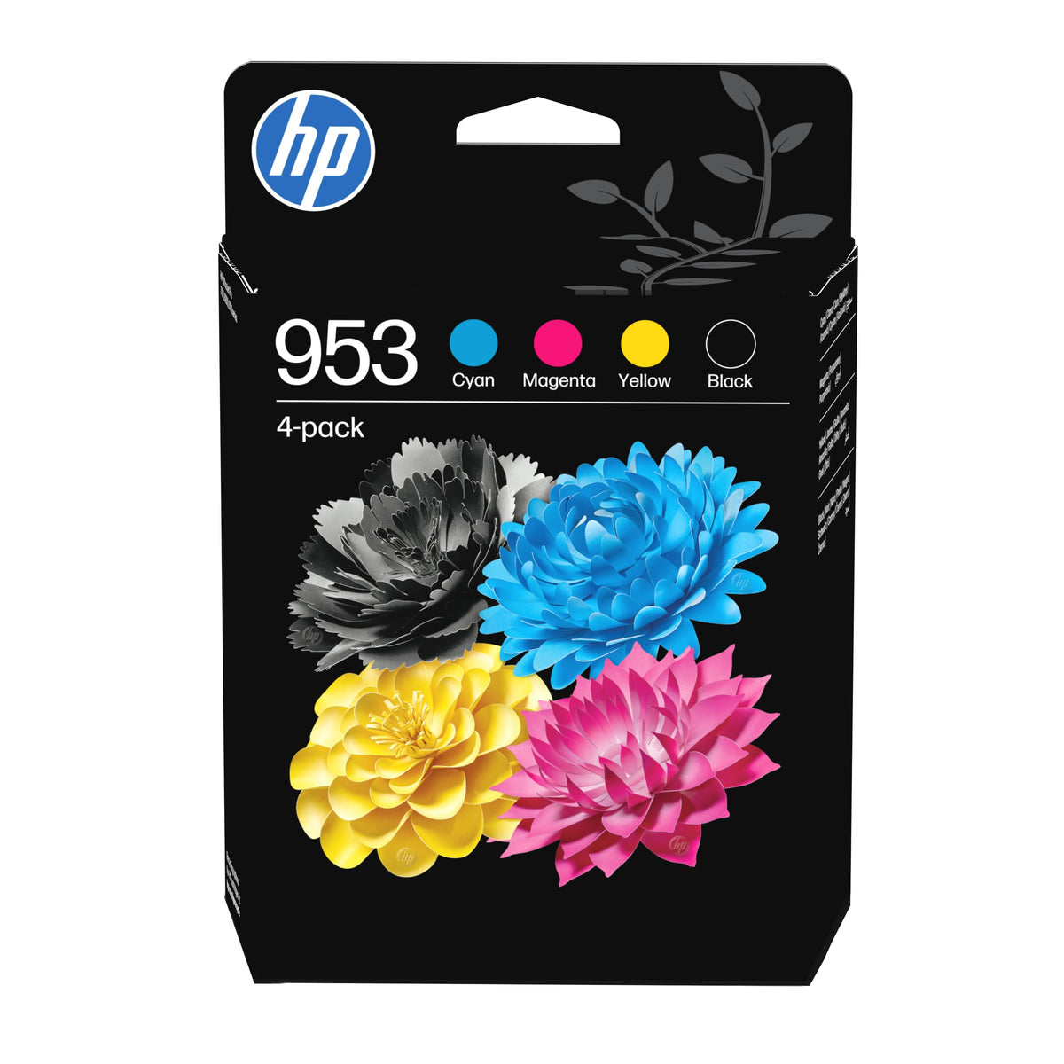 HP 953 Black/Cyan/Magenta/Yellow Original Ink Cartridges 4-Pack