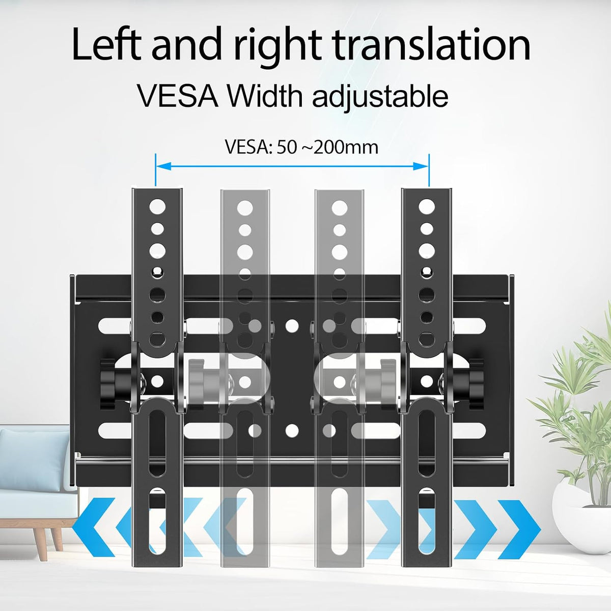 TV Wall Bracket Tilt for 14-42" LED/LCD/OLED Flat&Curved TVs Monitor, Support 25kg with Max VESA 200x200mm Spirit Level Included, Television Wall Mount Fit 32 38 40 inch Universal TV Bracket