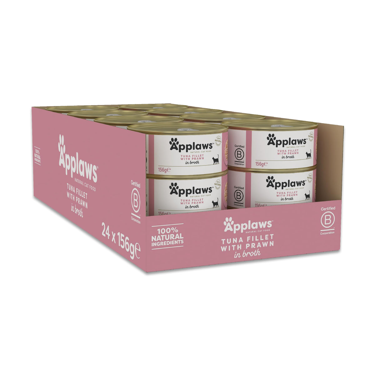 Applaws 100% Natural Wet Cat Food, Pouch Multipack Fish Selection in Broth, 70 g (24 x 70g) Pouches