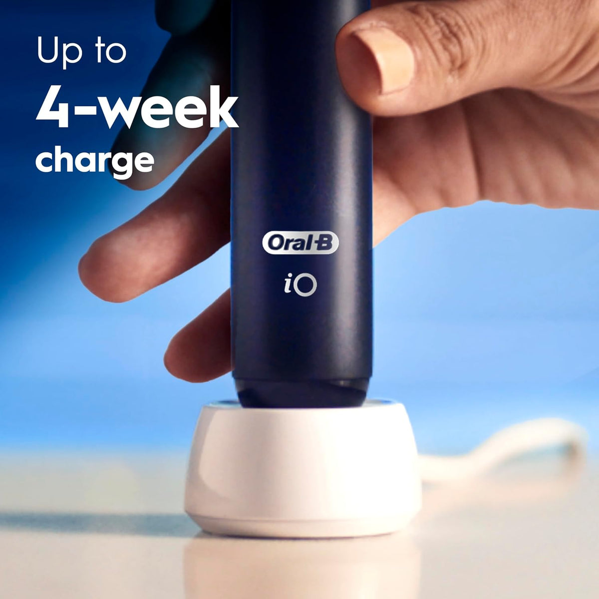 Oral-B iO2 Electric Toothbrush for Adults, Night Black, with Travel Case