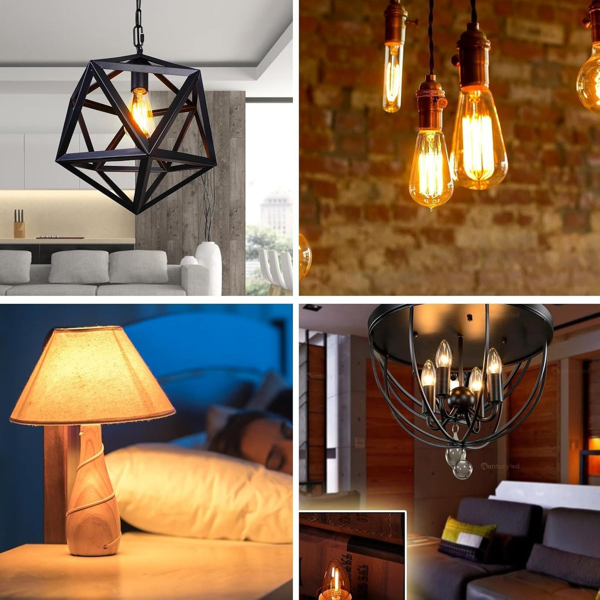 Goerpn 15W E14 Salt Lamp Bulbs, Small Screw Scentsy Light Bulb