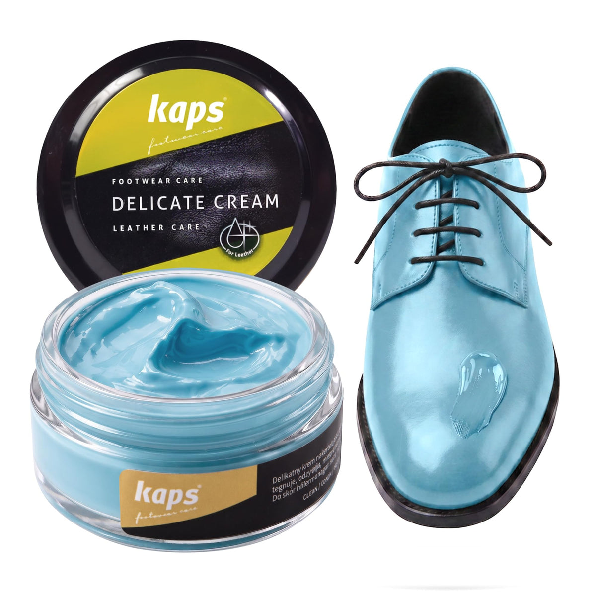 Leather Shoe Cream Polish & Conditioner, Kaps 50ml