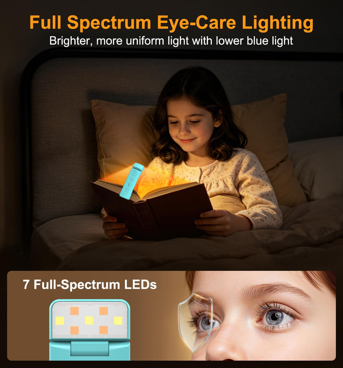 Gritin 2026 Gen 2 Rechargeable Book Light,2-in-1 Reading Light & Torch