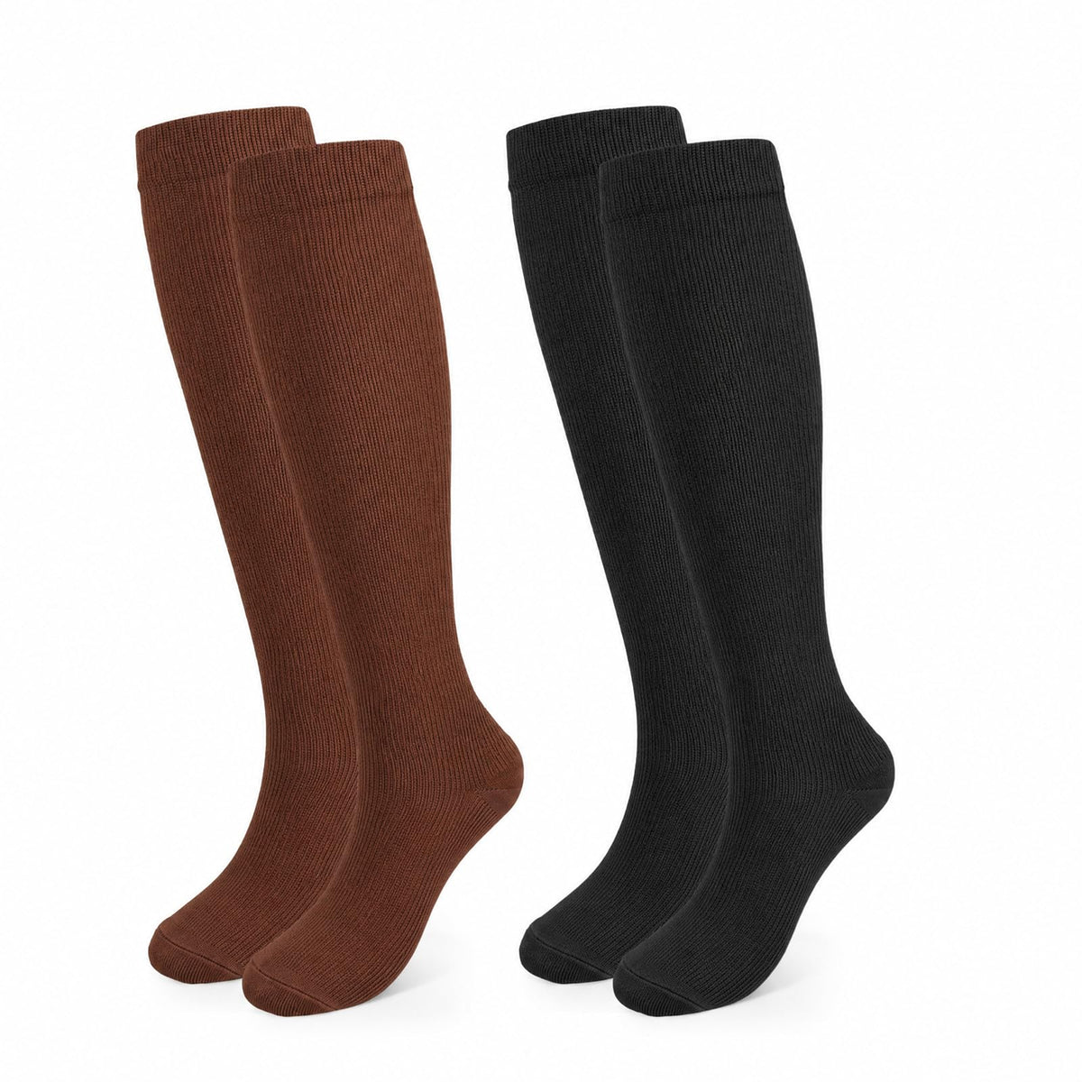 Compression Socks, (2/4/6/7 Pairs) for Men & Women 15-20 mmHg is Best for Athletics, Running, Flight Travel, Support