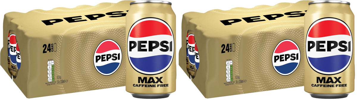 Pepsi Max Caffeine Free Cola | 330ml Can | 24 Pack