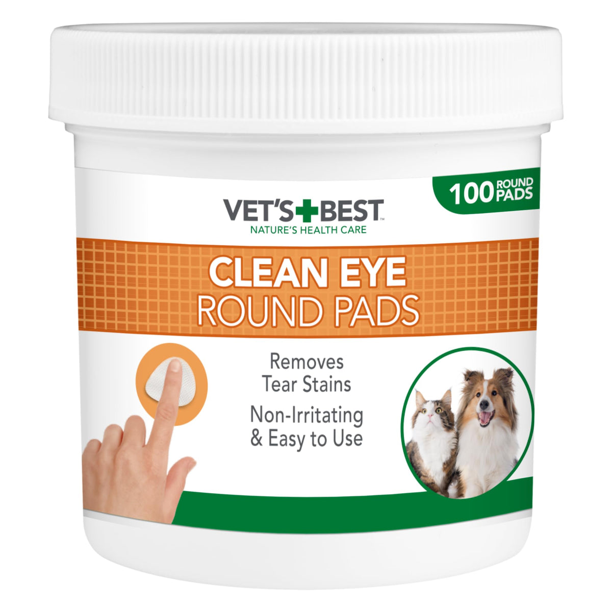 Vet's Best Ear Relief Finger Wipes 50 Disposable Wipes