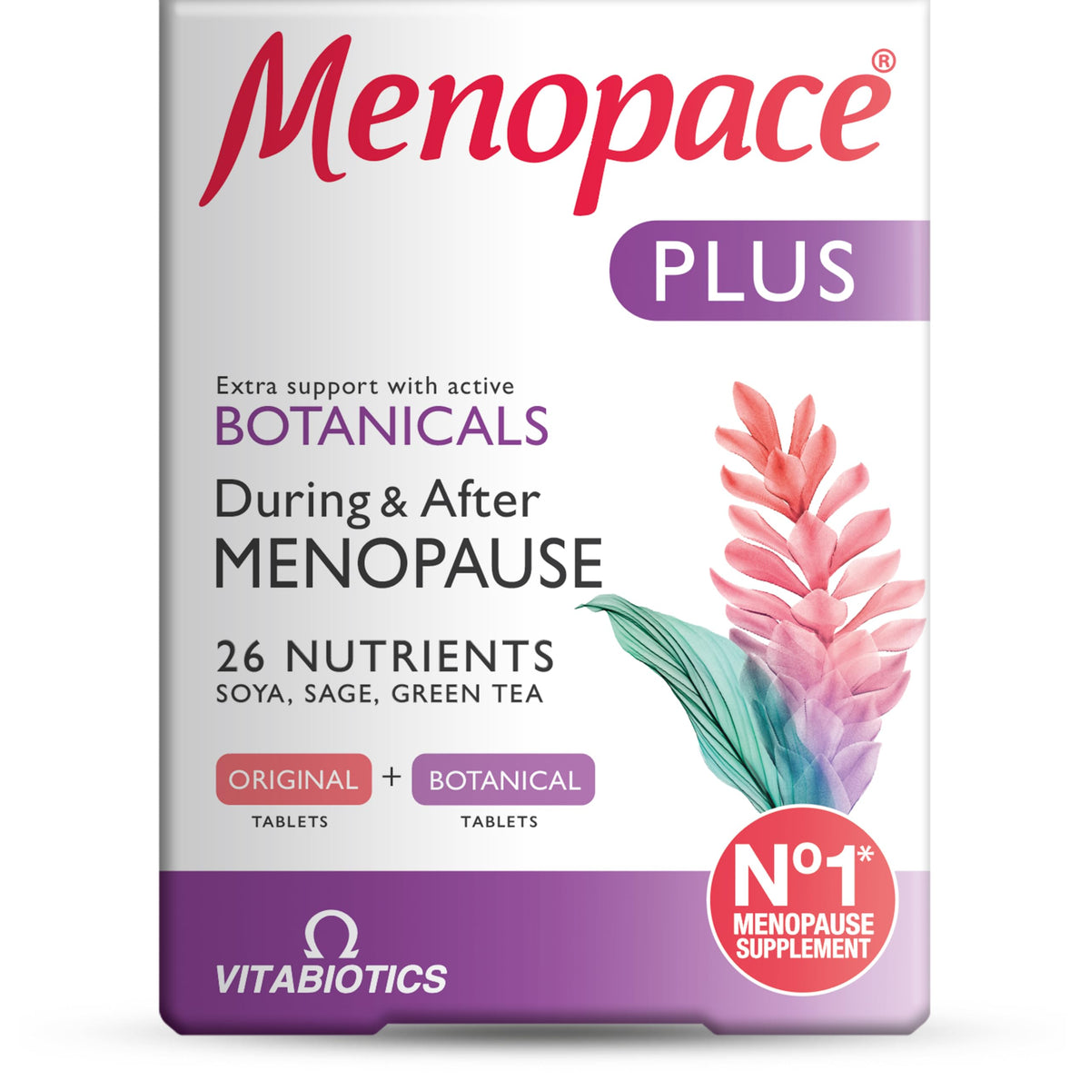 Menopace Original by Vitabiotics - 90-Day Menopause & Perimenopause Vitamin Supplement Tablets - UK's No.1 Menopause Supplement Brand