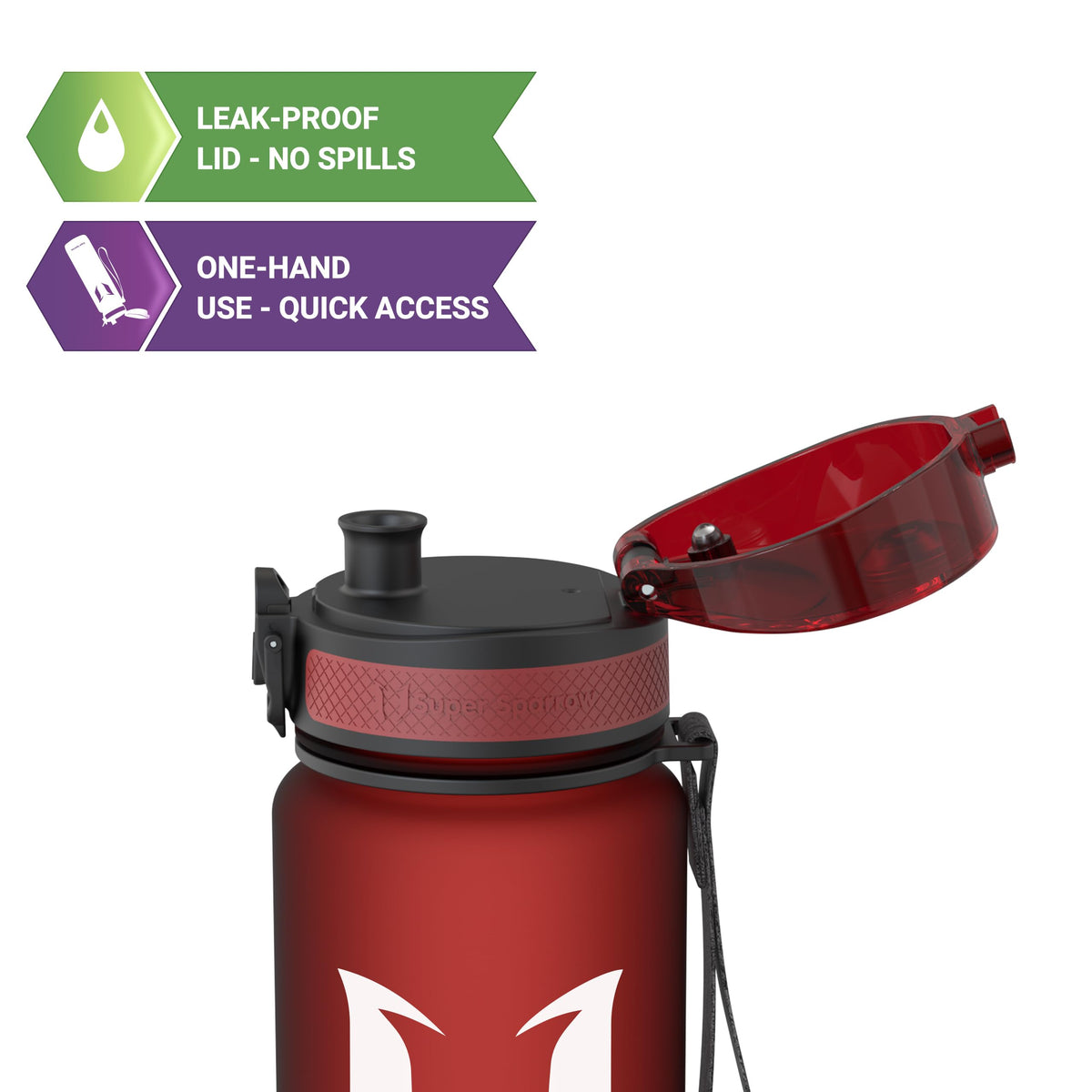 Sparrow Water Bottle 500ml/750ml/1L BPA-Free Tritan Drinks Bottle One-Click