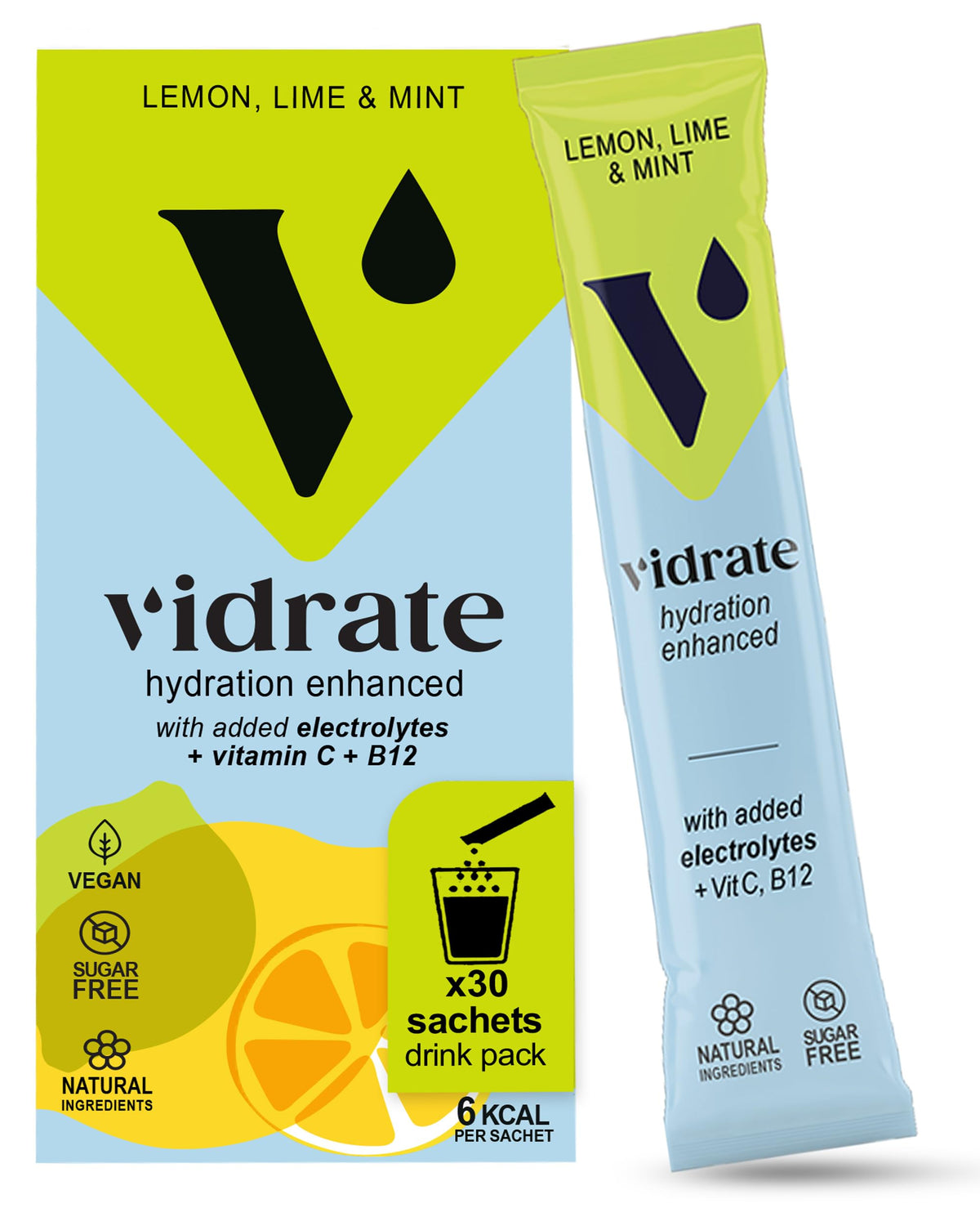 Vidrate Electrolytes Powder, Mixed Berry Variety Pack, 30 Sachets