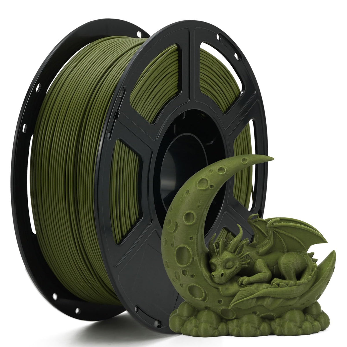 FLASHFORGE 3D Printer Filament, PLA PRO Filament 1.75mm, 1KG Spool (2.2lbs), Dimensional Accuracy +/- 0.02mm for FDM 3D Printers, Better Tenacity & No Knotting (White)