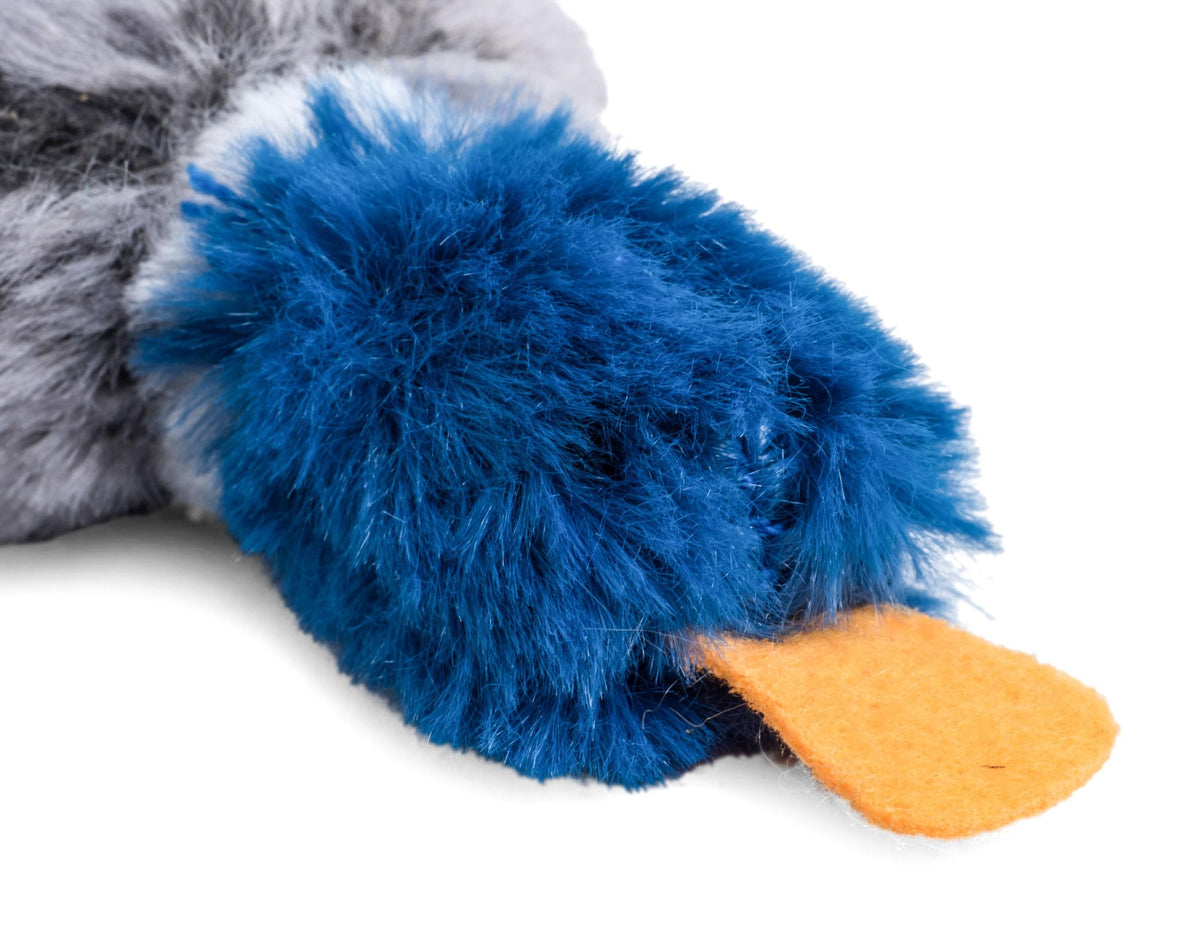 Petface Catkins Dudley Duck Plush Cat Toy, Filled with Catnip (Pack of 1)