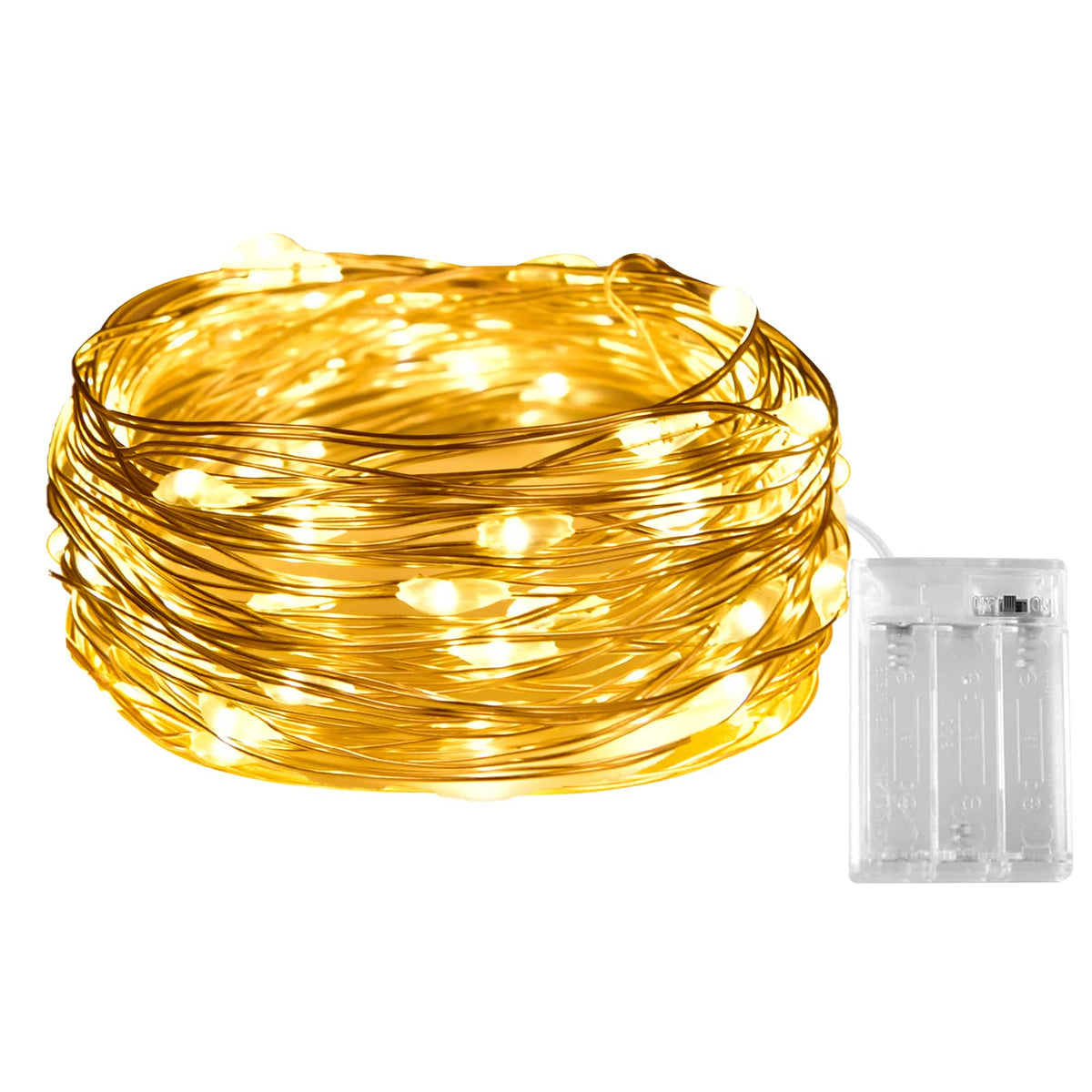 Dalugo Orange Fairy Lights, 3M/10ft Amber Fairy Lights, 30 LED Halloween Battery Lights for Autumn Halloween Christmas Decorations, Fireplace, Home Decor