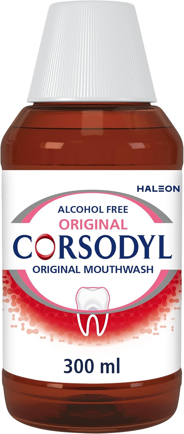 Corsodyl Original Mouthwash, Gum Disease Treatment, Alcohol Free, 300 ml