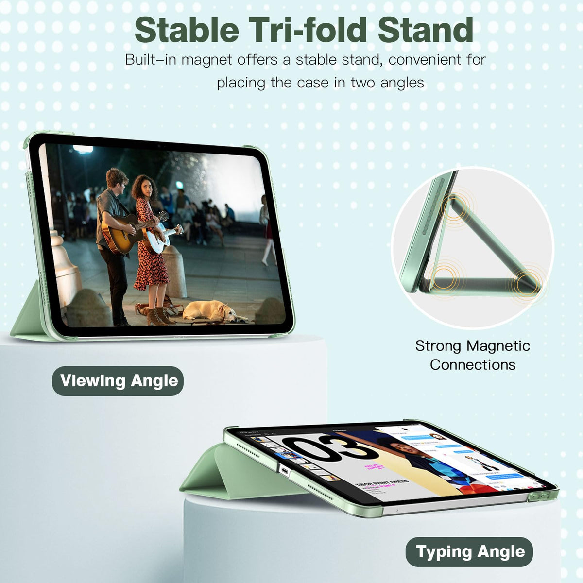 TiMOVO Case for iPad A16 11th Gen 11"/10th Gen 10.9", Abyss Blue