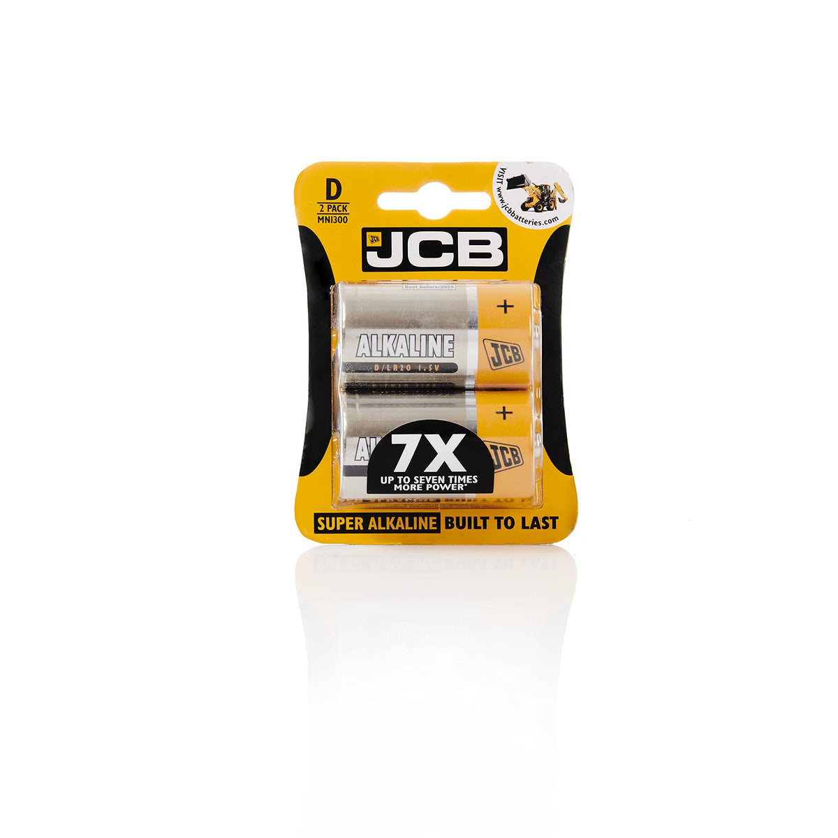 S12110 JCB D Size Super Alkaline Batteries - Pack of 4