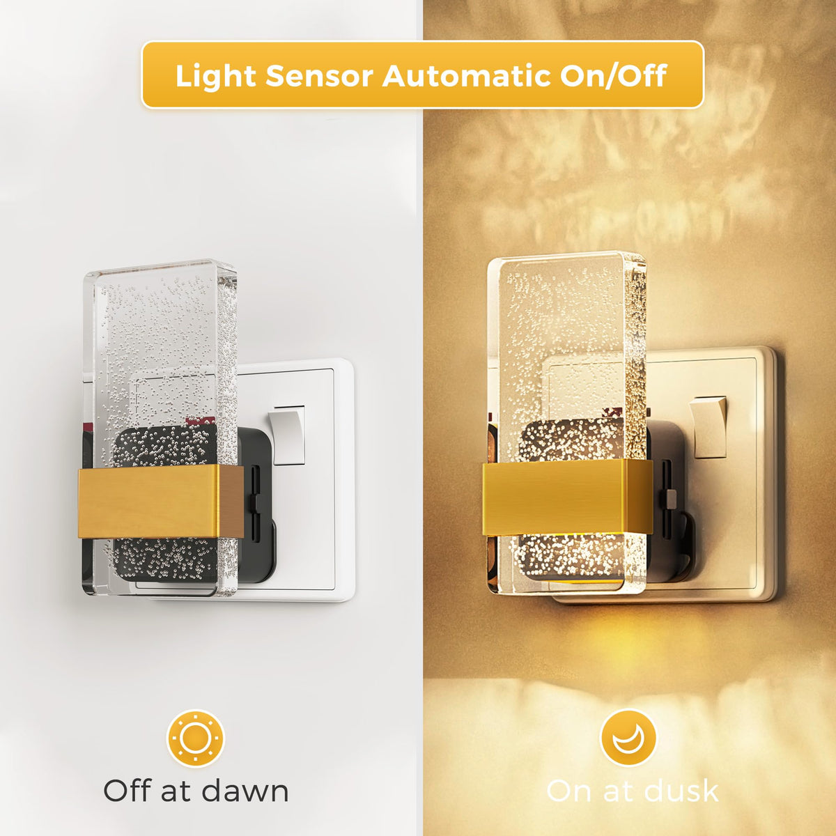 LOHAS-LED Night Light Plug in Wall with Motion Sensor, Dimmable Night Light