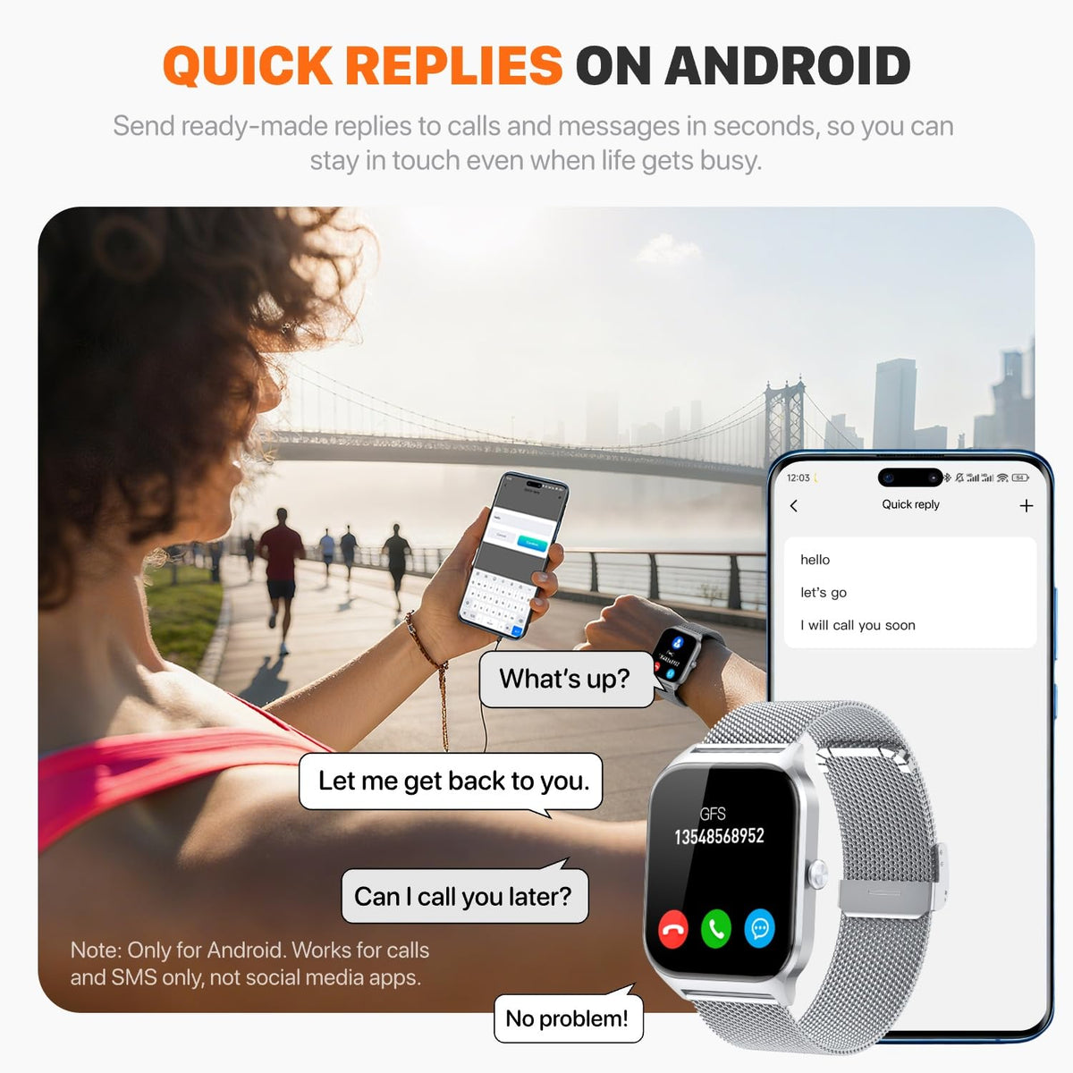 Smart Watch for Women Men - Answer/Make Call, Fitness Tracker Smartwatch for Android iPhone Compatible, Sleep Female Cycle, 120+ Sports Modes Step Counter (Blue, 2 Straps)