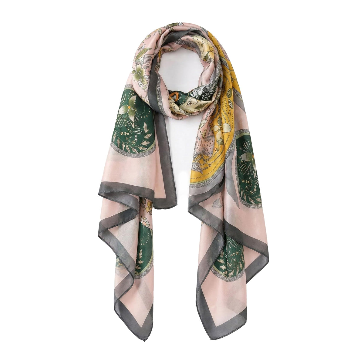 Trillion London® Silk Shawl Birthday Gifts for Women - Designer Silk Scarf