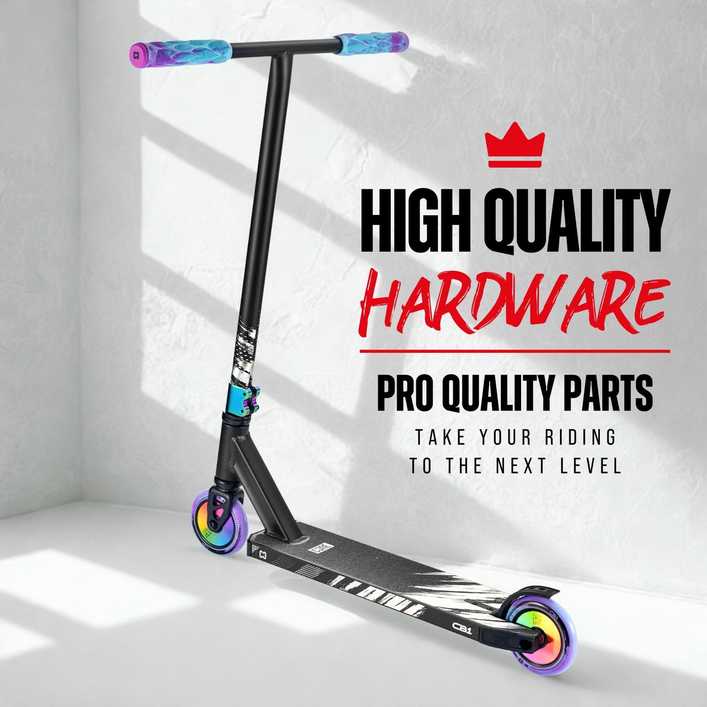 HyperMotion Toddler Tricycle with Parent Push Handle, Safety Belt & Removable Basket