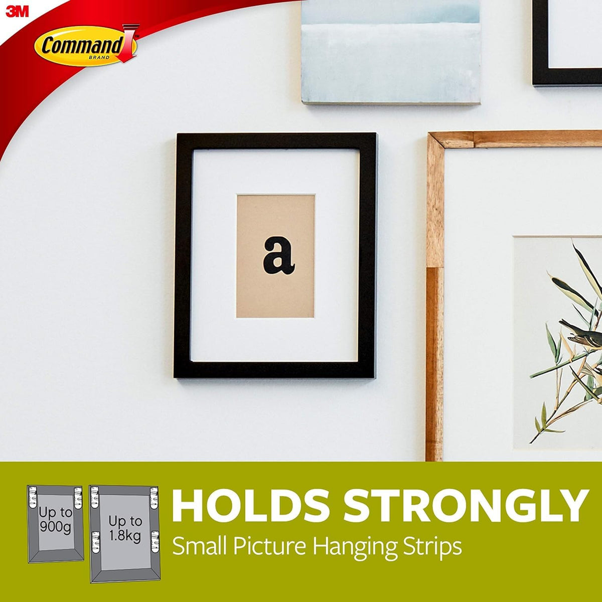Command Picture Hanging Strips, Medium, 12 Pairs (24 Adhesive Strips)
