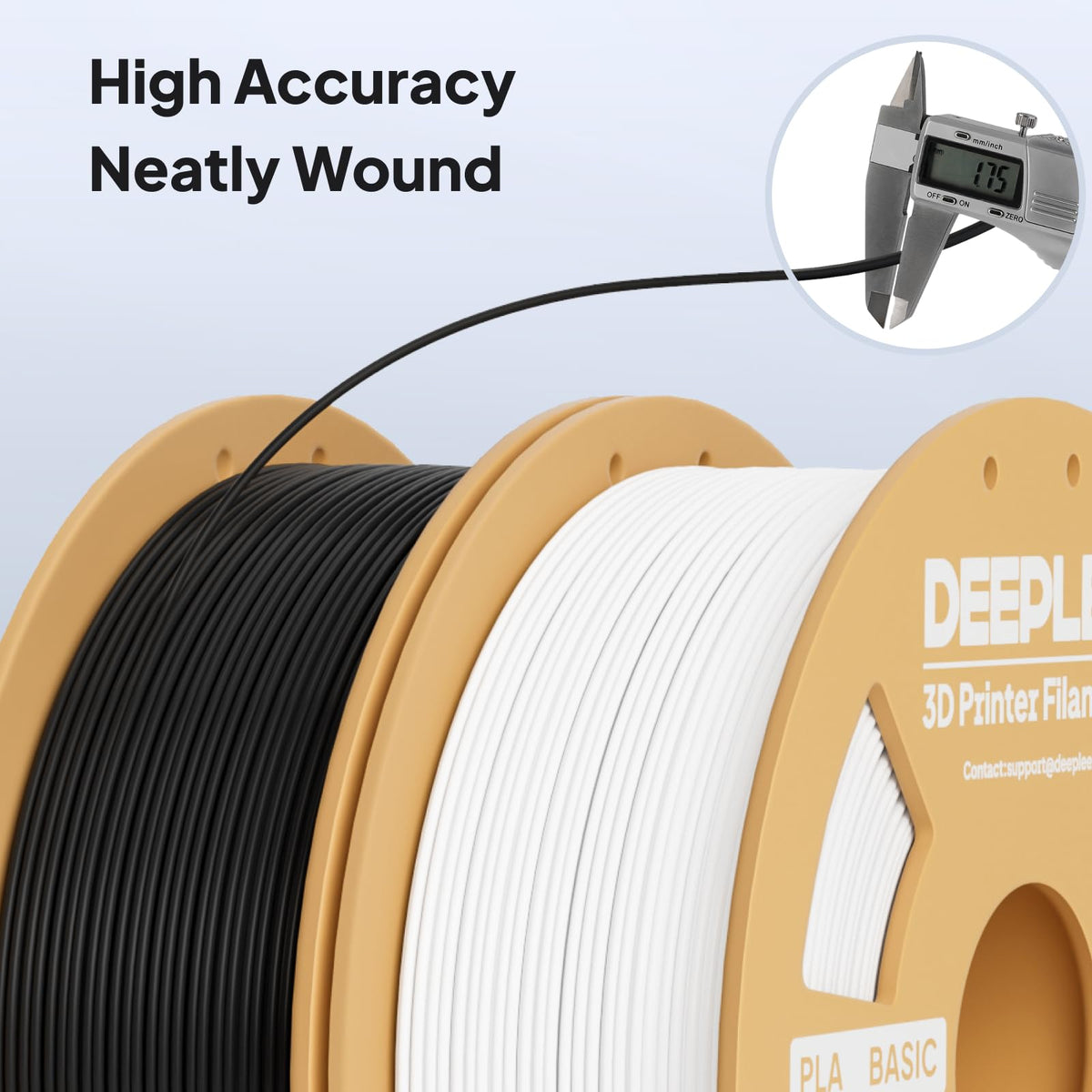 DEEPLEE PLA Filament 1.75mm, Basic 3D Filaments Beige 1kg