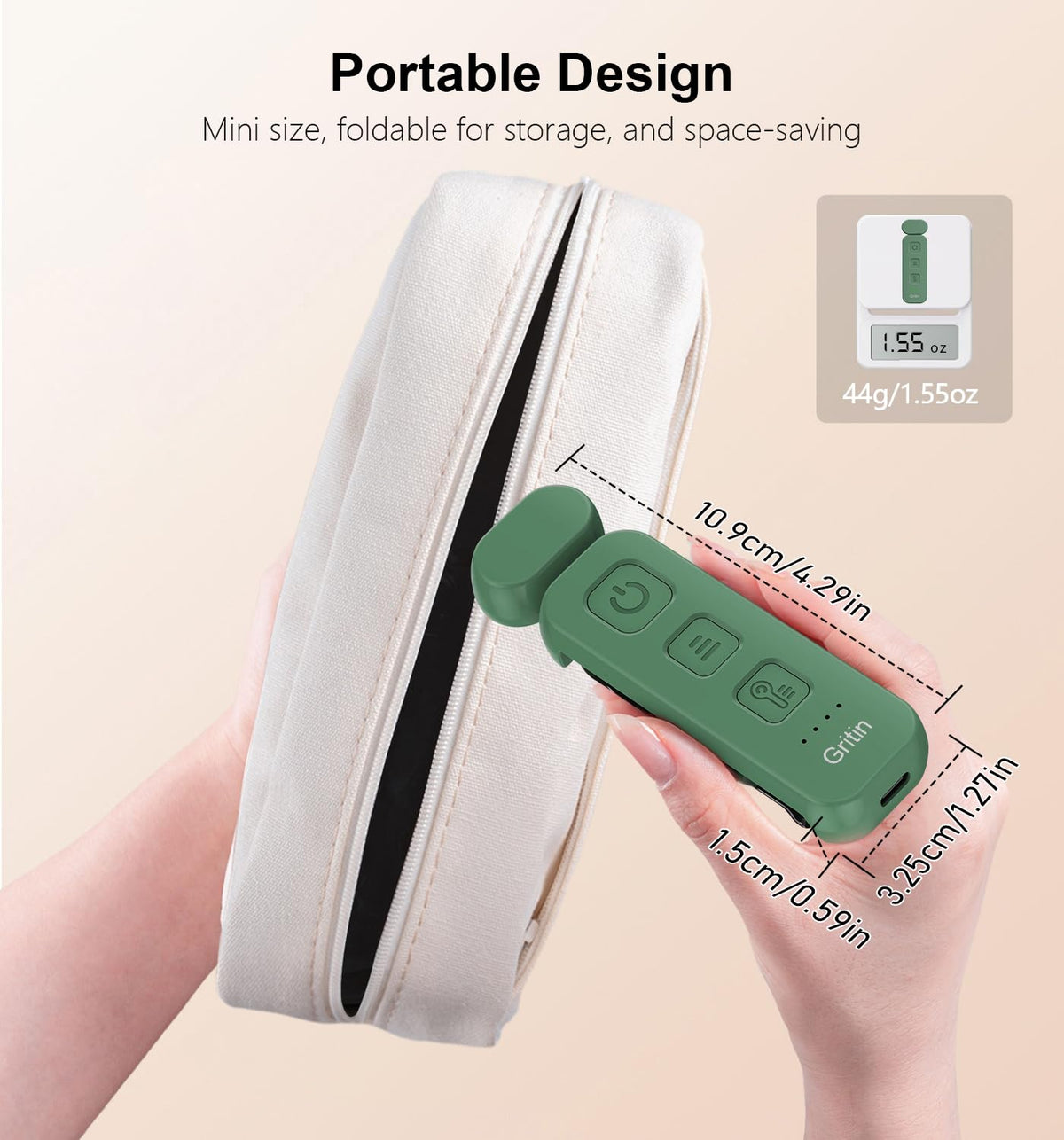 Gritin Book Light Rechargeable, Reading Light Lamp Clip on Books