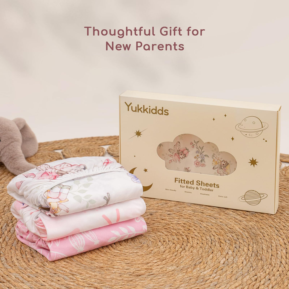 Cot Bed Sheets 120x60 cm Fitted for Baby and Toddler