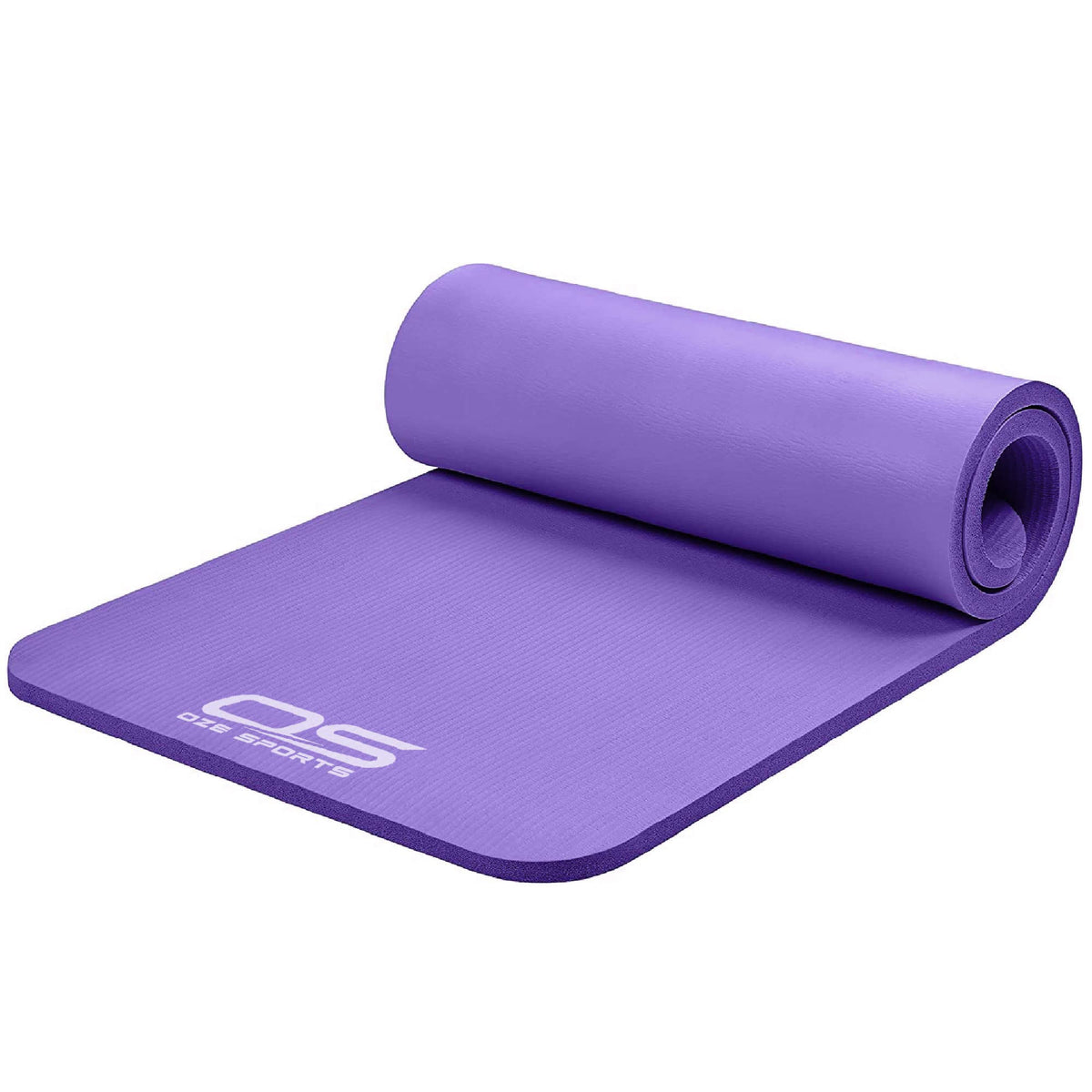 OZE SPORTS Yoga Mat, NBR Foam, Extra Thick, Non-Slip, High Density, Large, for Pilates, Gymnastics, HiiT and Fitness, with Free Carry Strap