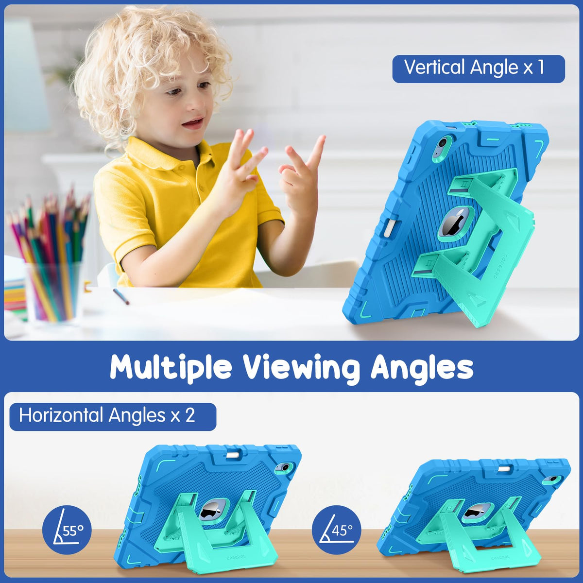 FINTIE Kid-Friendly Case for iPad (A16) 11th Gen 11 Inch, iPad 10th Gen