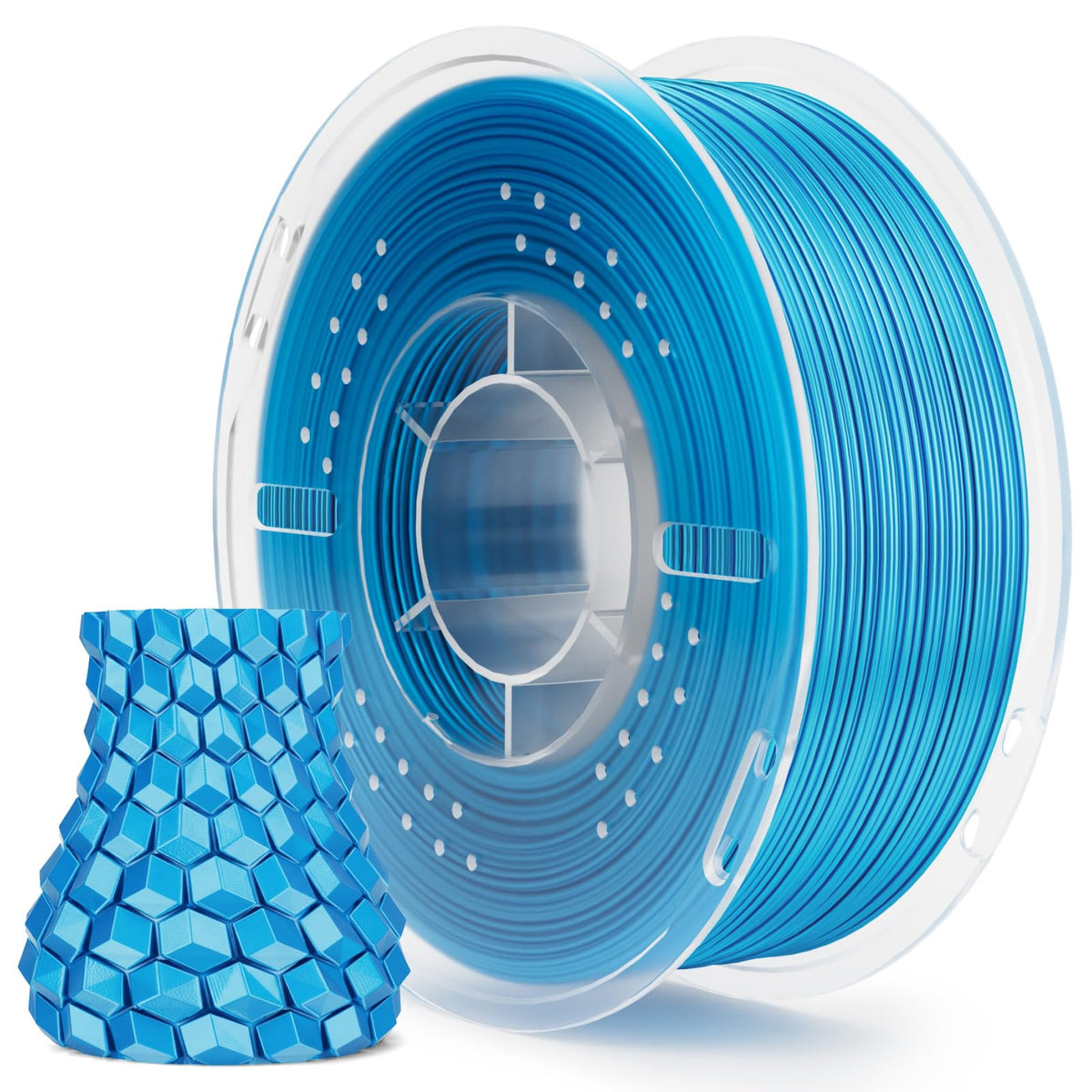 ELEGOO Silk PLA Filament 1.75mm Blue Purple 1KG, Shiny Dual Colours 3D Filament Dimensional Accuracy +/- 0.05mm, 1kg Spool(2.2lbs) Fits for Most FDM 3D Printers