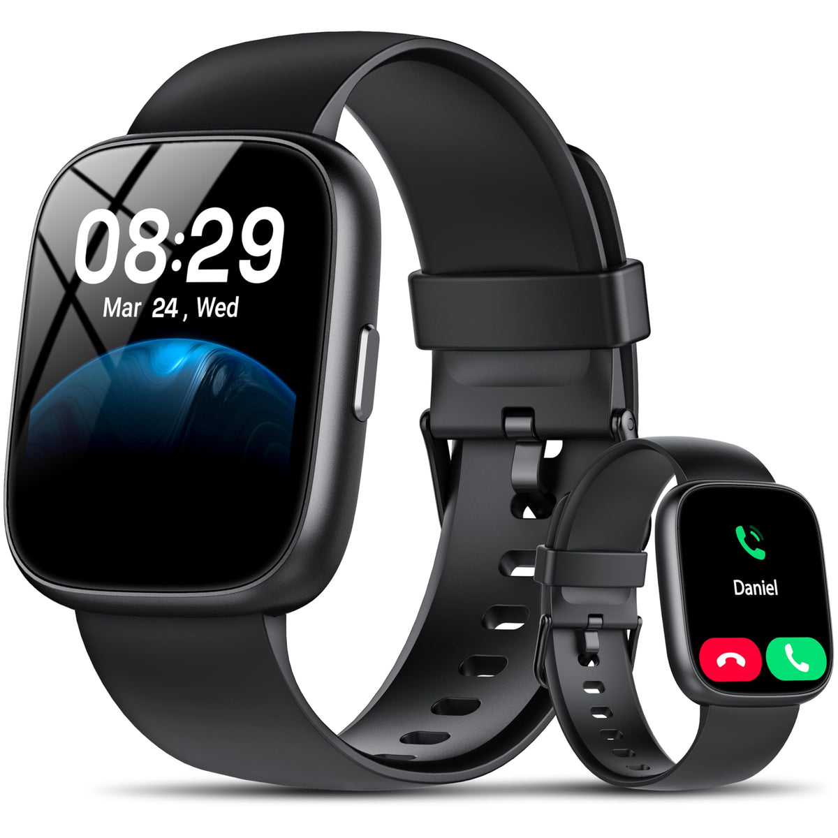 Cillso Smart Watch, Alexa Built-in, 1.83" Bluetooth Calling Fitness Watch
