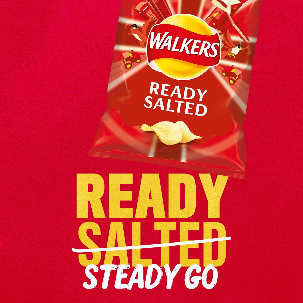 Walkers Baked Snacks Sea Salt 6 x 22g
