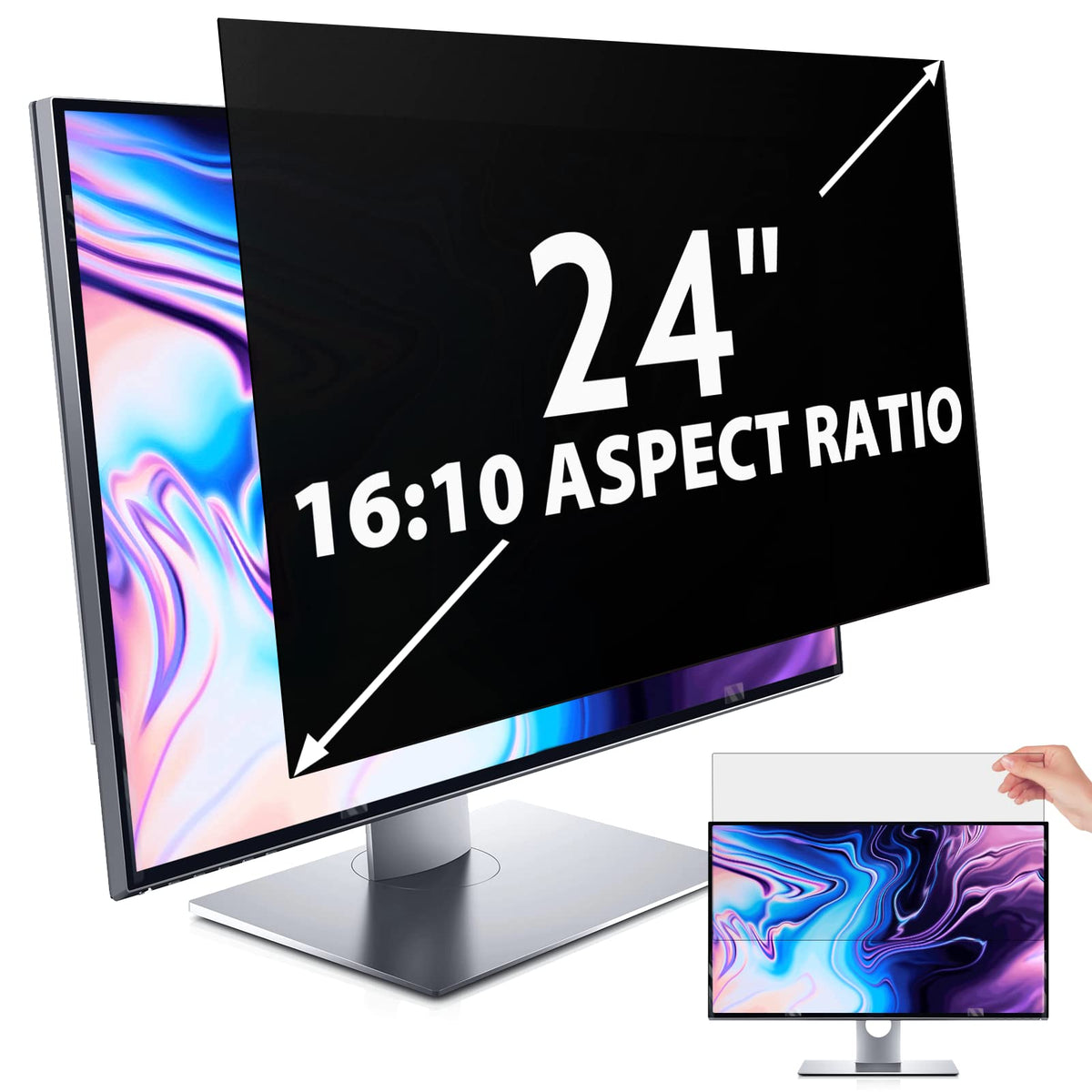 IPROKKO Laptop Privacy Screen 13.3 Inch 16:9 Anti-Blue Light Filter