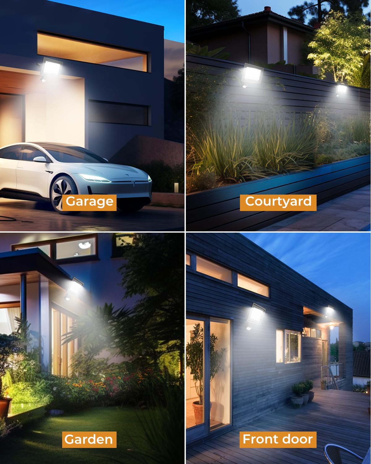 vighep Security Lights Outdoor Motion Sensor, 100W Led Pir Floodlight with Remote Control, 6500K Cold White IP66 Waterproof Outside Wall Light Mains Powered for Garage Backyard Garden Doorway