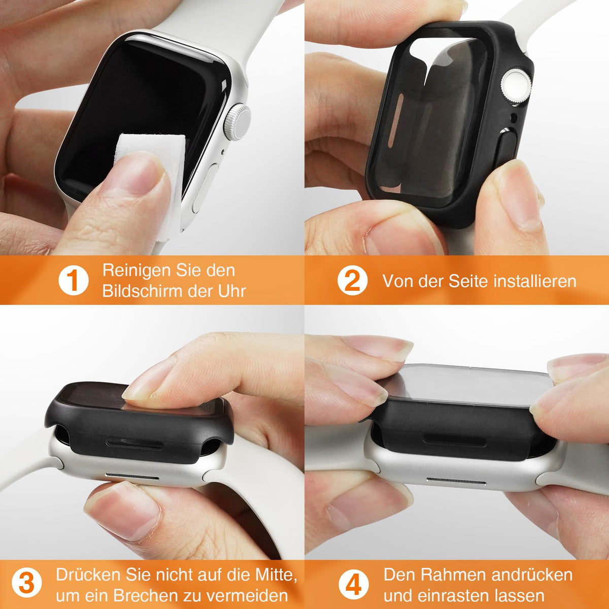 LK 6 Pack for Apple Watch Series 12/11/10 42mm Screen Protector