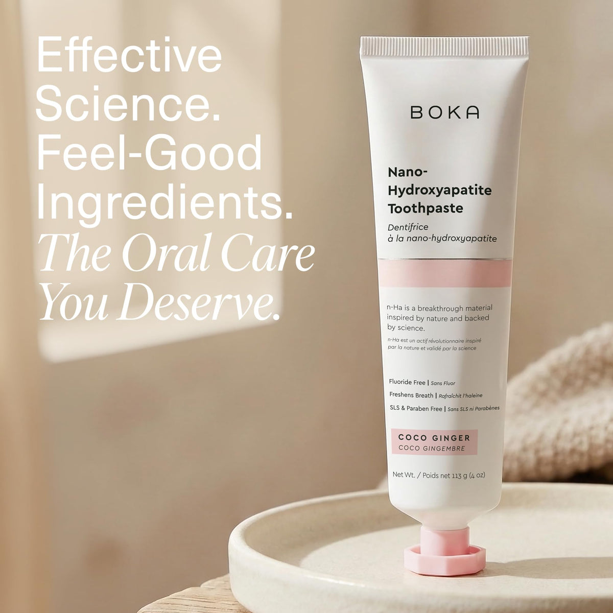 Boka Toothpaste - Fluoride Free Toothpaste, Nano Hydroxyapatite Toothpaste