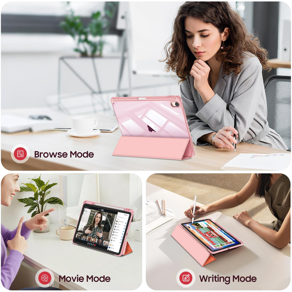 FINTIE Clear Case for iPad Air 11 Inch & iPad Air 5th/4th Generation 10.9"
