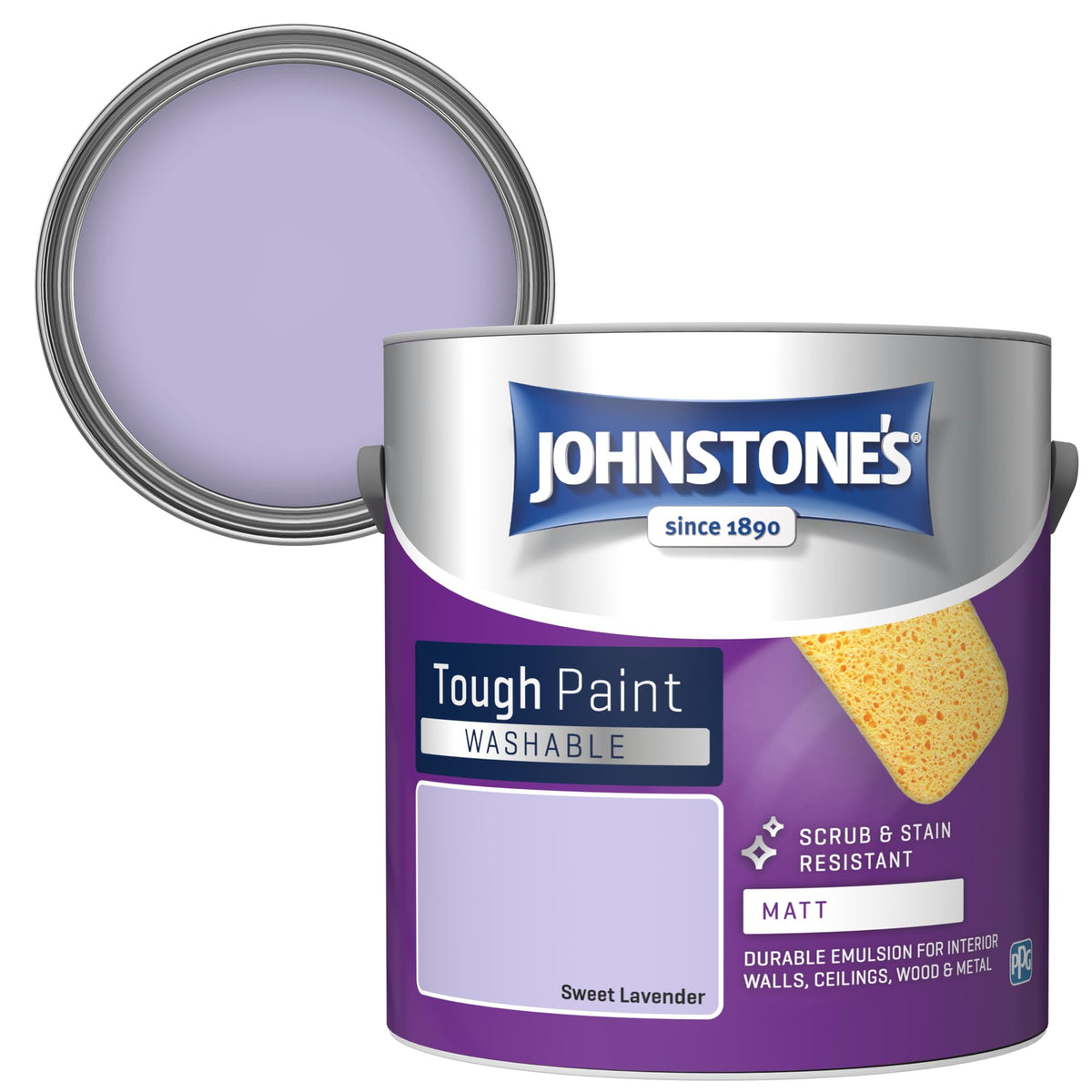 Johnstone's - Washable Matt Wall & Ceiling Paint - Rosebud - 2.5L