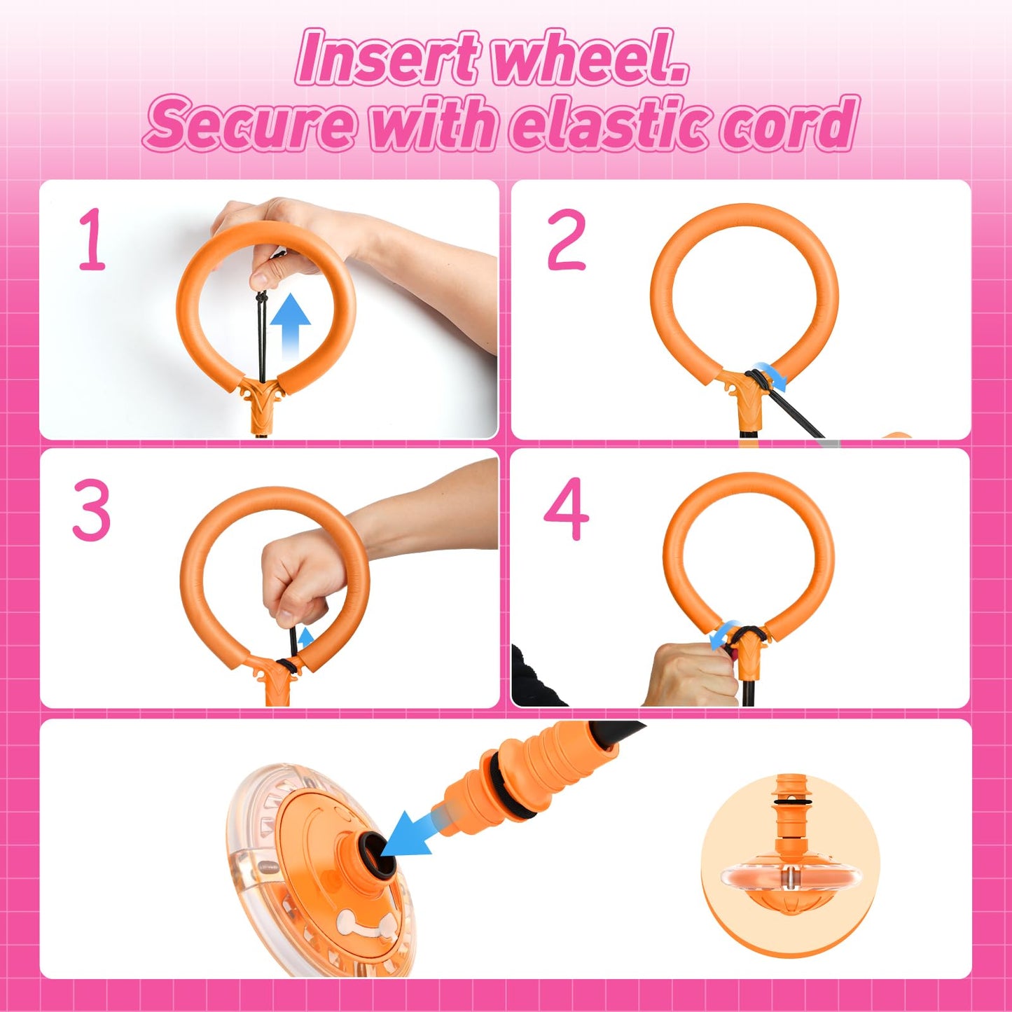 Hot Bee Ankle Skip Ball for Kids with Counter, Timer, Cal Calculator, Girl Birthday Gifts for Age 5 6 7 8 9 10+, Rechargeable Foldable Sports Toy Skip it Toy for Kids Xmas Present
