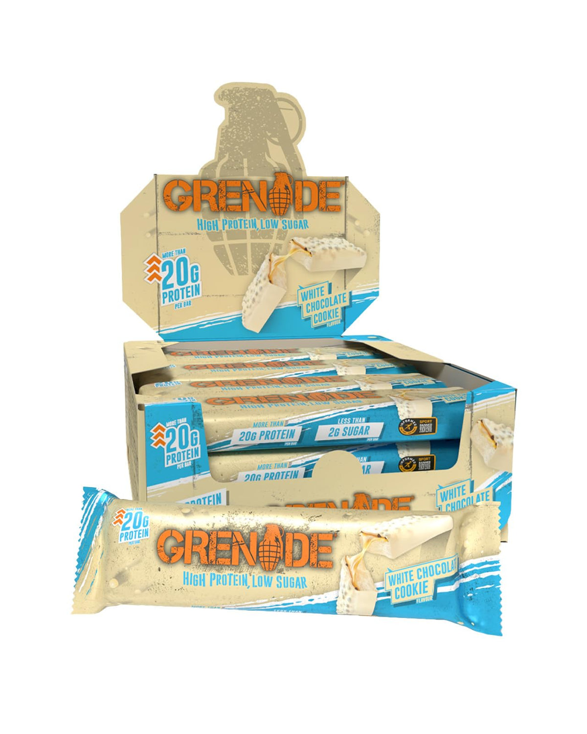 Grenade Chocolate Chip Salted Caramel Protein Bars, 12 x 60 g