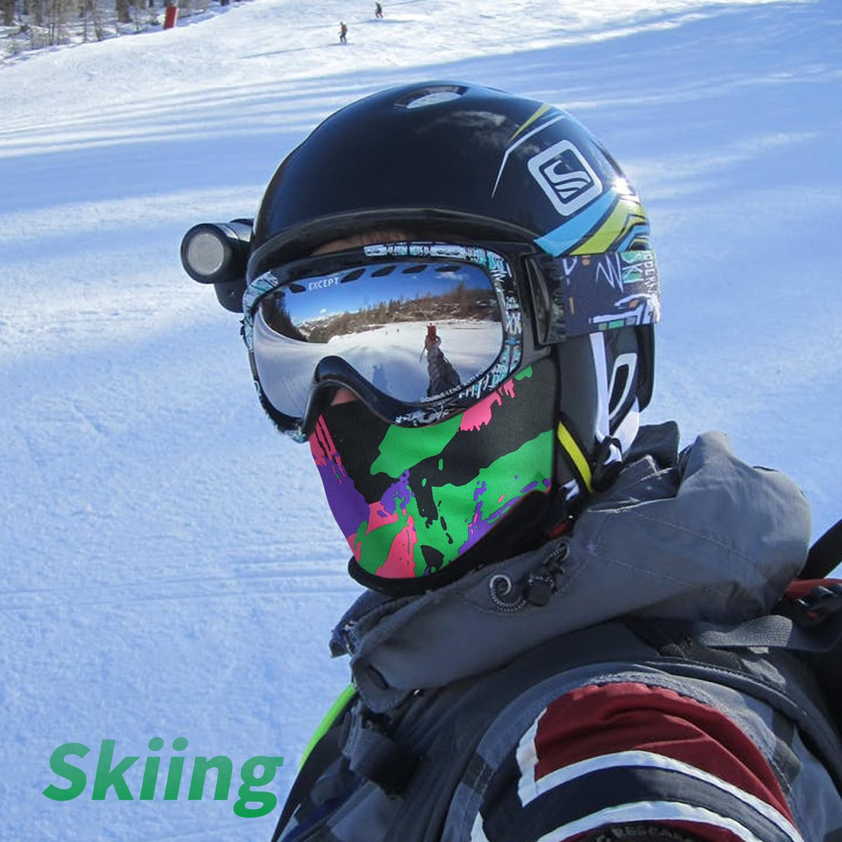 LONGKING Balaclava Ski Face Mask, UV Protector Windproof Lightweight Neck Warmer Motorcycle Cycling, Skiing, Snowboarding for Men/Women