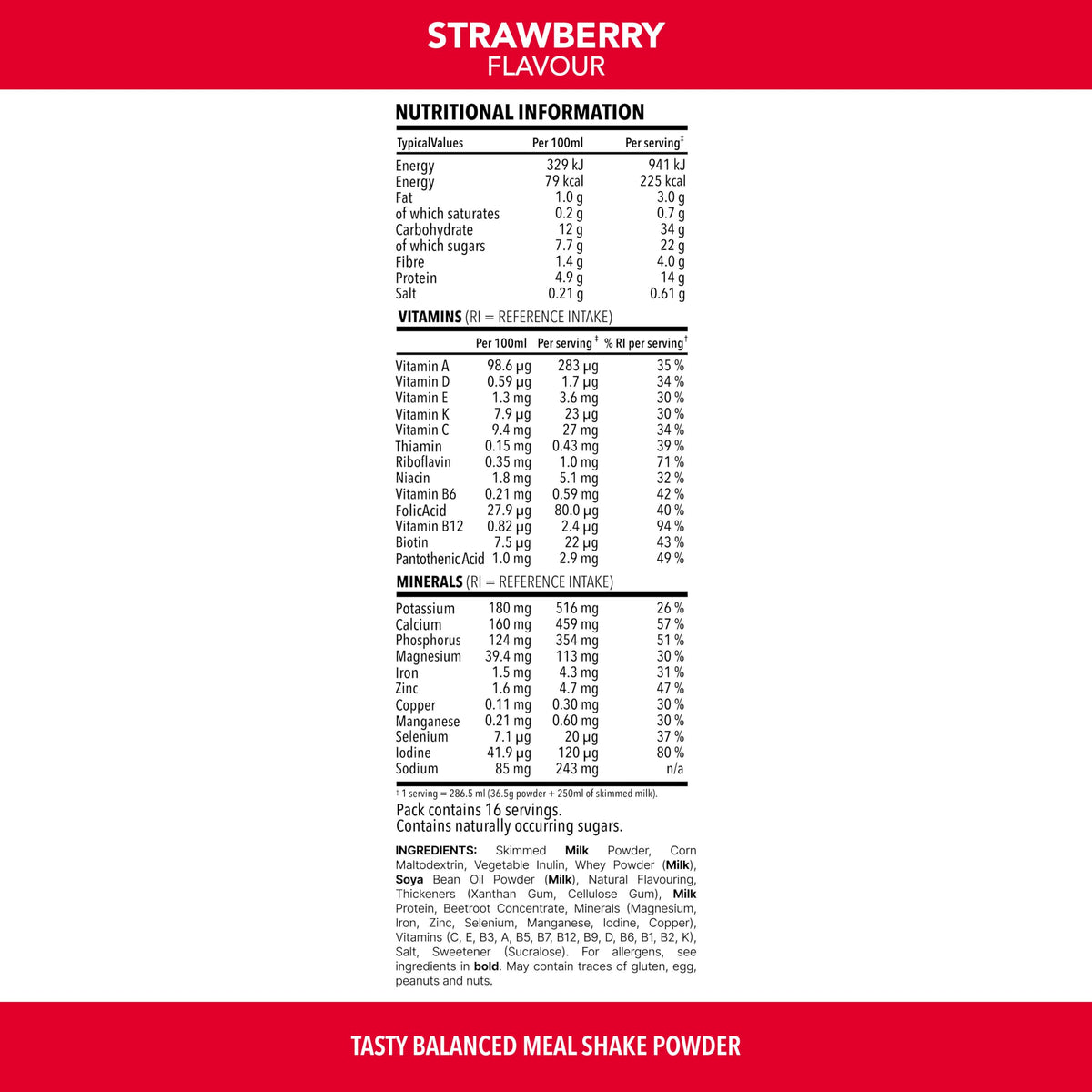 SlimFast • Meal Replacement Powder • Caramelised Biscuit Flavour • 584g
