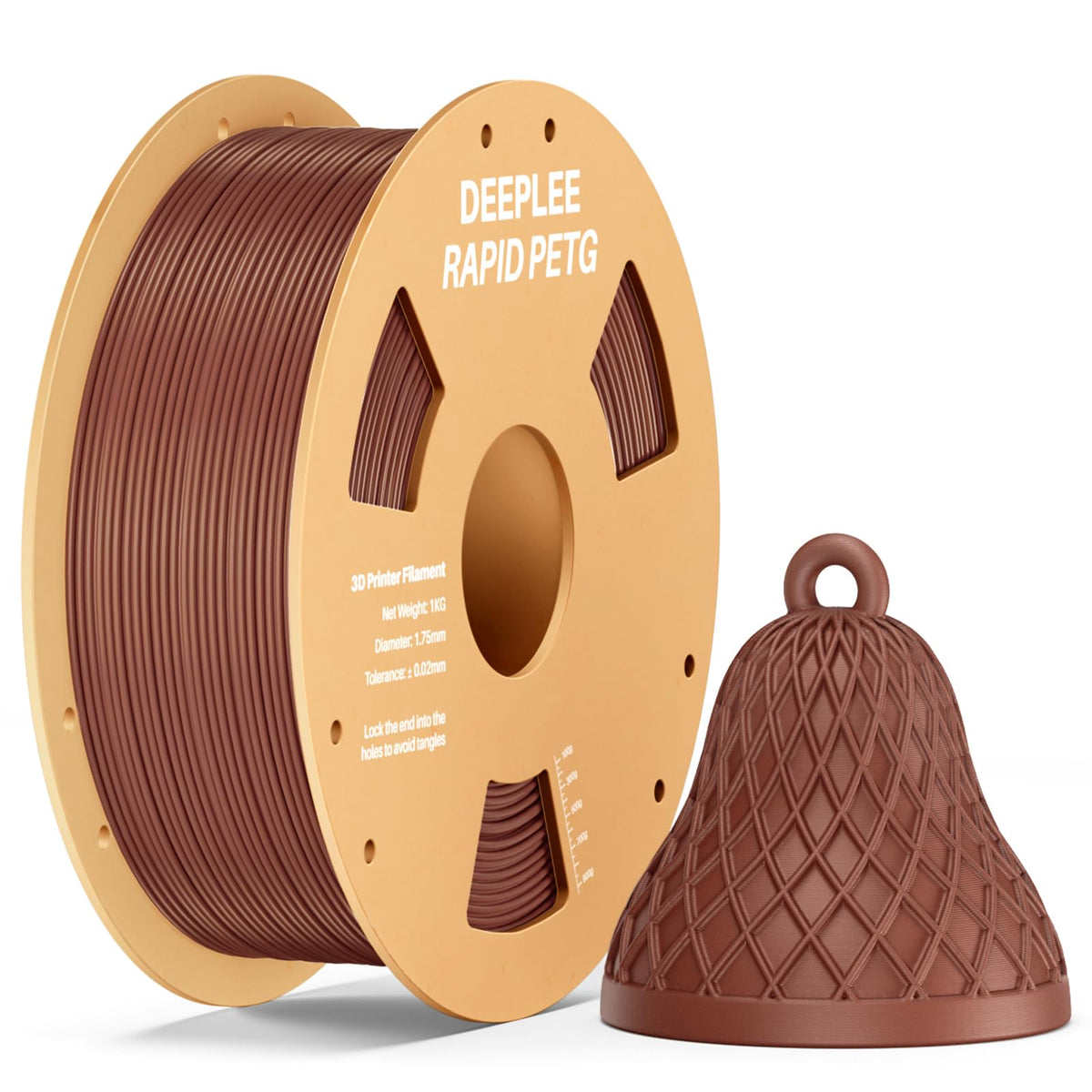 DEEPLEE Rapid PETG Filament 1.75mm Black 1KG