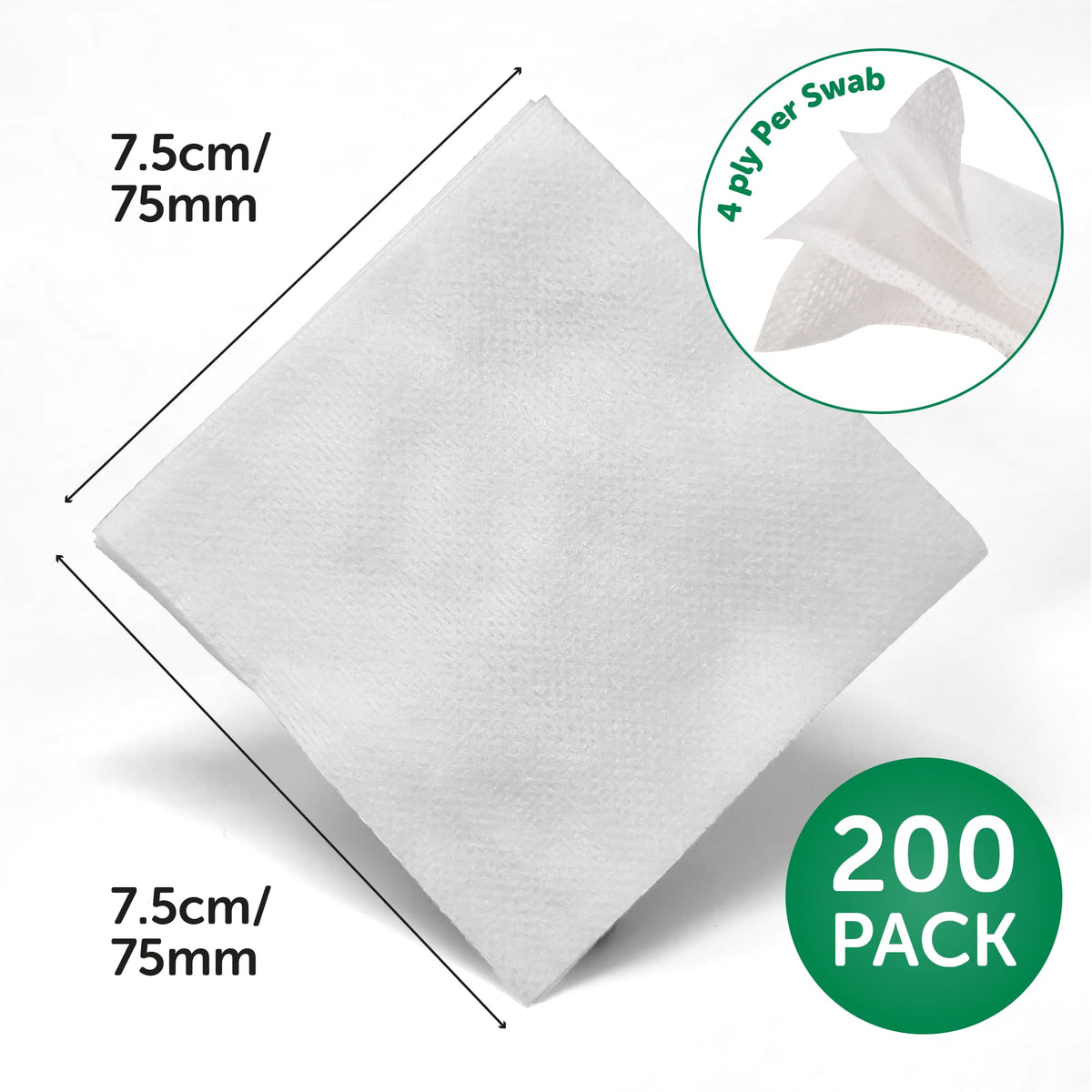 JFA Medical Premium Non-Woven Gauze Swabs 10cm x 10cm - Pack of 100
